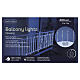 Flowing Christmas LED curtain, indoor/outdoor, snow effect, 400 cold white LEDs, 13x3 ft s2
