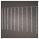 Cortina de LED natalina efeito neve Flowing 400 LEDs branco frio 4x1 m para interior/exterior s1