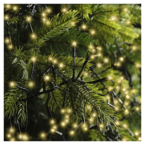 Guirlande lumineuse Cluster 420 cm 448 LEDs soft gold effet scintillant int/ext 420 cm 2