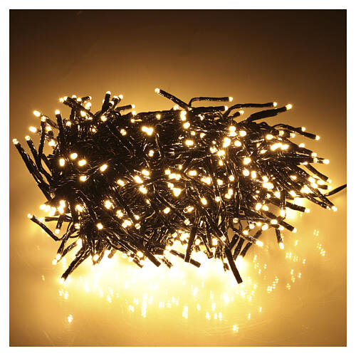 Luci natalizie int-est Cluster 448 LED soft gold effetto scintillante 420 cm 5