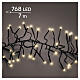 Corrente luminosa de Natal int/ext 768 LEDs soft gold efeito cintilante 7 m s1