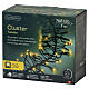 Corrente luminosa de Natal int/ext 768 LEDs soft gold efeito cintilante 7 m s8