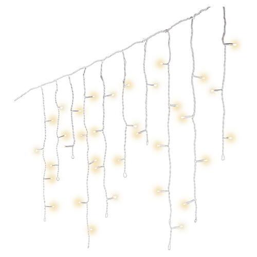 Cascade lights IN/OUTDOOR 180 LEDs soft gold and cool white, flashing effect, 16 ft 3