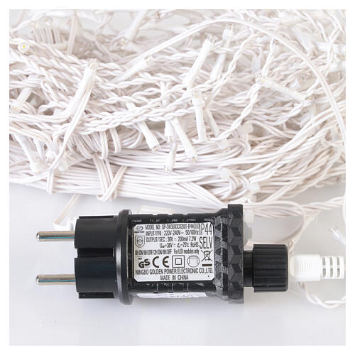 Cascade lights IN/OUTDOOR 180 LEDs soft gold and cool white, flashing effect, 16 ft 4