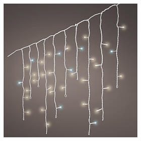 Hanging waterfall lights, 180 warm white LEDs, flashing effect, 16 ft, IN/OUTDOOR