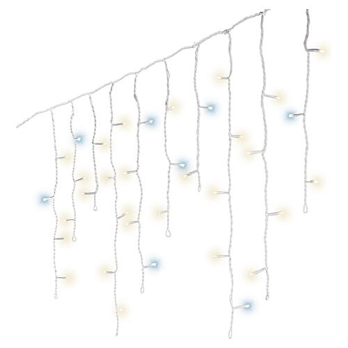 Hanging waterfall lights, 180 warm white LEDs, flashing effect, 16 ft, IN/OUTDOOR 3