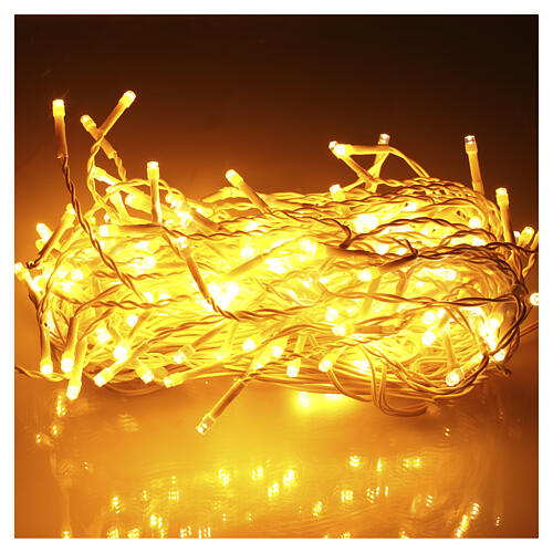 Guirlande lumineuse pendante int/ext 180 LEDs blanc chaud effet clignotant 5 m 2