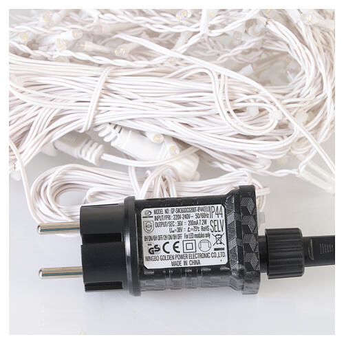 Luzes pendentes int/ext 180 LEDs branco quente efeito intermitente 5 m 4