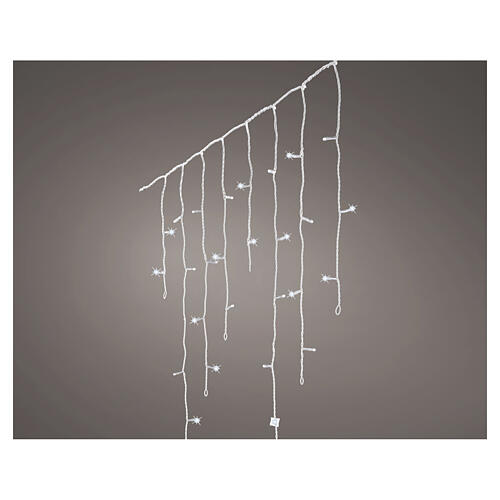 Indoor light curtain, 720 cool white LEDs, 10 functions, snow effect, 60 ft 1
