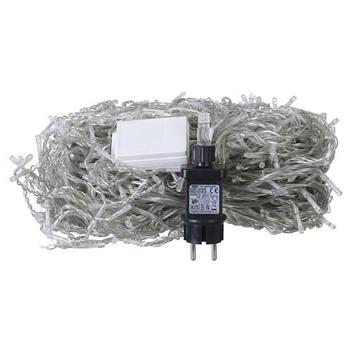 Indoor light curtain, 720 cool white LEDs, 10 functions, snow effect, 60 ft 5