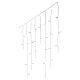 Indoor light curtain, 720 cool white LEDs, 10 functions, snow effect, 60 ft s3