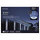 Indoor light curtain, 720 cool white LEDs, 10 functions, snow effect, 60 ft s8