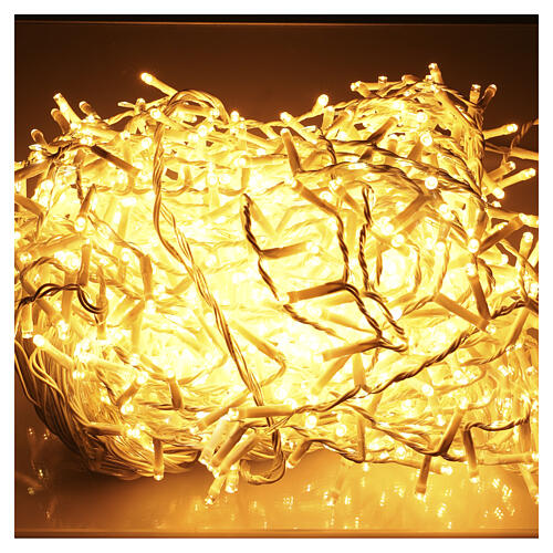 Tenda luminosa int-est ghiacciolo 1416 LED bianco caldo soft gold 12 m 2