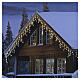 Indoor-outdoor snowfall cascade with 708 LEDs warm white, cold white and classic white, 20 ft s2