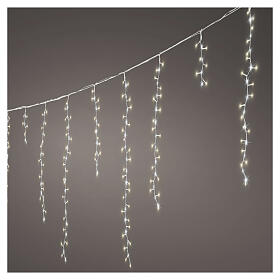 Cascata luminosa interior/exterior efeito neve 708 LEDs branco quente, branco frio e branco clássico 6 m