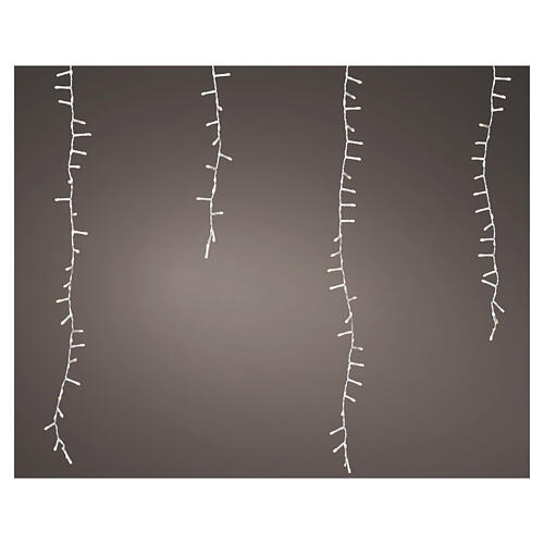 Cortina de luzes com efeito de neve 1416 LEDs branco quente, branco frio e branco clássico, interior/exterior, 12 m 1