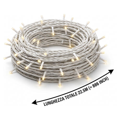 Catena di luci int-est 1000 LED soft gold 22,5 m effetto scintillio 3