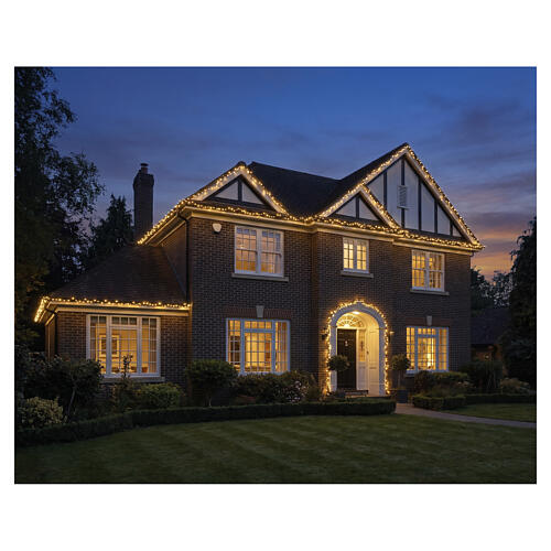 Catena luminosa per alberi int-est 1500 LED soft gold 34 m effetto scintillio 2