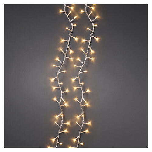 Soft gold Christmas tree lights, 2000 LEDs, indoor/outdoor, 150 ft, twinkle effect 1