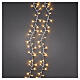 Catena luminosa natalizia per alberi int-est 2000 LED soft gold 45 m effetto scintillio s1