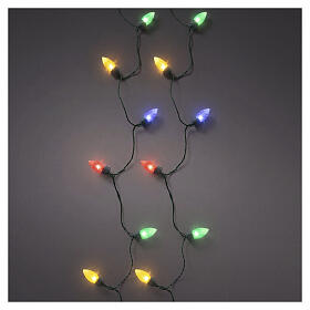 Catena luminosa Vintage XL natalizia int-est 50 LED soft gold 10 m effetto tremolante