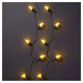 Guirlande lumineuse vintage int/ext avec 100 LEDs XL or chaud, effet scintillant, 20 m