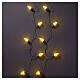Guirlande lumineuse vintage int/ext avec 100 LEDs XL or chaud, effet scintillant, 20 m s1