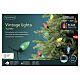 Vintage XL indoor/outdoor Christmas light string, 100 multicoloured LEDs with a flickering effect, 65 ft s3