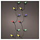 Catena natalizia Vintage XL int-est 100 LED multicolore effetto tremolante 20 m s1