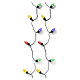 Catena natalizia Vintage XL int-est 100 LED multicolore effetto tremolante 20 m s4