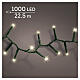 Luci natalizie int-est 8 funzioni 1000 LED bianco caldo 25 m s1