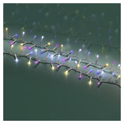 Catena luci natalizie int-est effetto tremolante 1000 LED multicolore 25 m 4