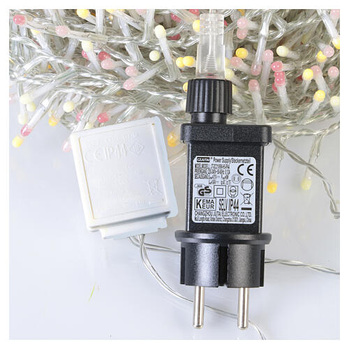 Catena luci natalizie int-est effetto tremolante 1000 LED multicolore 25 m 8