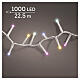 Catena luci natalizie int-est effetto tremolante 1000 LED multicolore 25 m s1