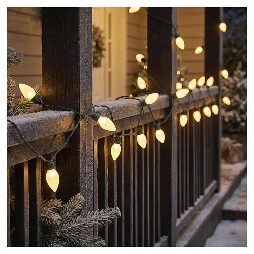 Luci natalizie Vintage XL int-est 50 LED oro tenue effetto scintillante 10 m 2