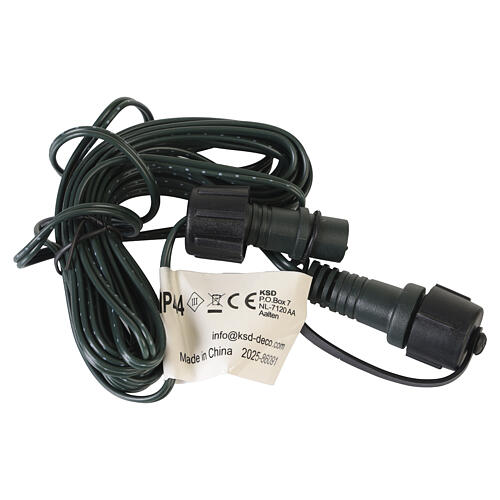 Extensão verde para iluminações decorativas interior/exterior 5 m 3