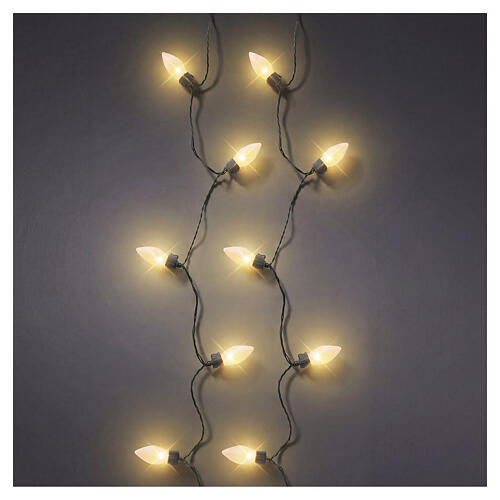 Catena luminosa Vintage XL int-est 100 LED oro tenue con effetto scintillante 20 m 1