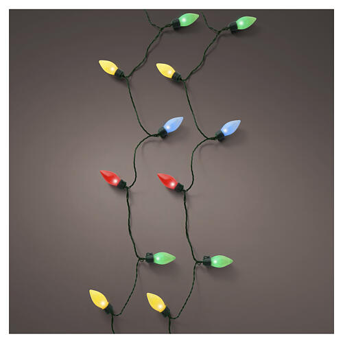 Vintage XL string lights, 100 multicolour LEDs, 65 ft, indoor/outdoor, twinkle effect 1