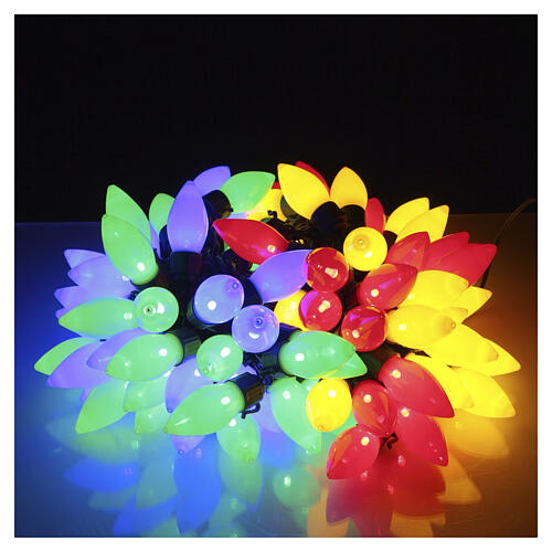 Vintage XL string lights, 100 multicolour LEDs, 65 ft, indoor/outdoor, twinkle effect 2