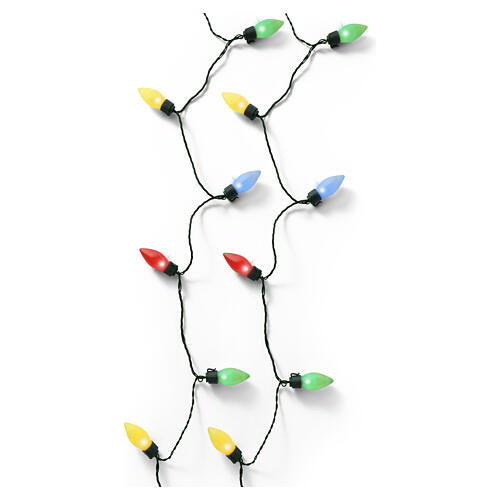 Vintage XL string lights, 100 multicolour LEDs, 65 ft, indoor/outdoor, twinkle effect 4