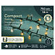 Catena luminosa compatta per albero int-est 750 LED bianco classico e bianco caldo 16 m s3