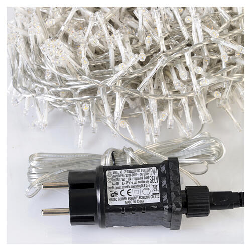 Guirlande lumineuse compacte pour sapin int/ext 750 LED blanc chaud et blanc froid 16 m 5