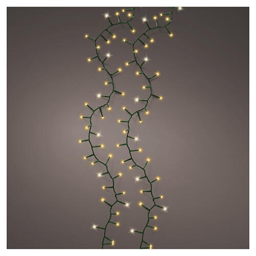 Guirlande lumineuse compacte int./ext. 1000 LEDs blanc chaud 22 m 1