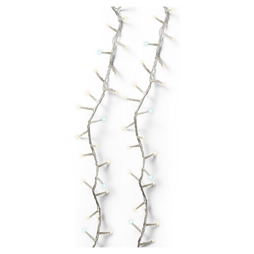 Compact string lights for Christmas tree, indoor/outdoor, 1000 warm white and cool white LEDs, 74 ft 4