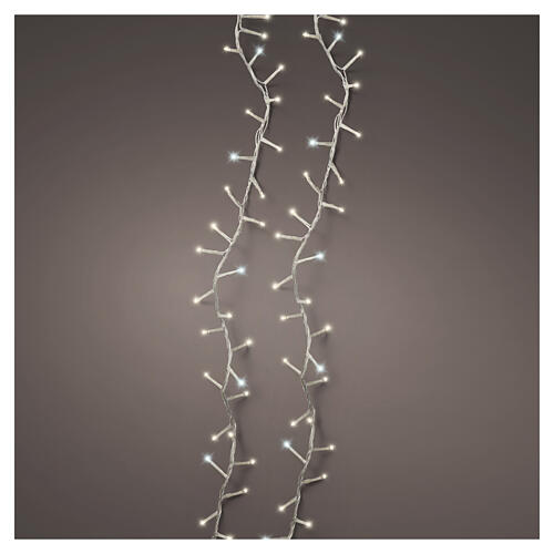 Chaîne lumineuse compacte pour arbre intérieur/extérieur 1000 LEDs blanc chaud et blanc froid 22,5 m 1