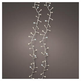 Catena luminosa compatta per albero int-est 1000 LED bianco caldo e bianco freddo 22 m