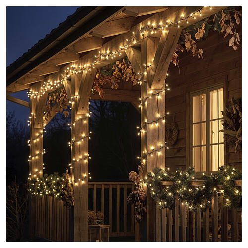 Luci compatte per albero di Natale int-est 500 LED bianco caldo 11 m 2