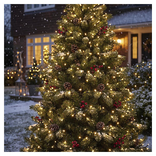 Catena luminosa compatta per albero di Natale int-est 750 LED bianco caldo 16 m 2