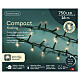 Catena luminosa compatta per albero di Natale int-est 750 LED bianco caldo 16 m s3