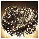 Catena luminosa compatta per albero di Natale int-est 1000 LED bianco caldo 22 m s2